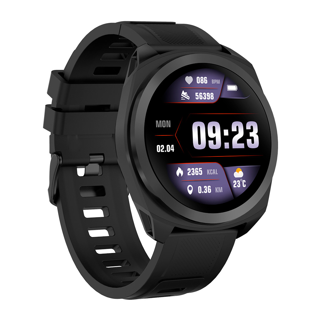 CANYON Maverick SW-83Smart Watch Realtek 8762DT IPS1.32'' 360x360 ARM Cortex-M4FRAM192KB/ROM128MB 400mAh 3.8vGPS128 Sport modesIP68STRAVA supportReal-Time