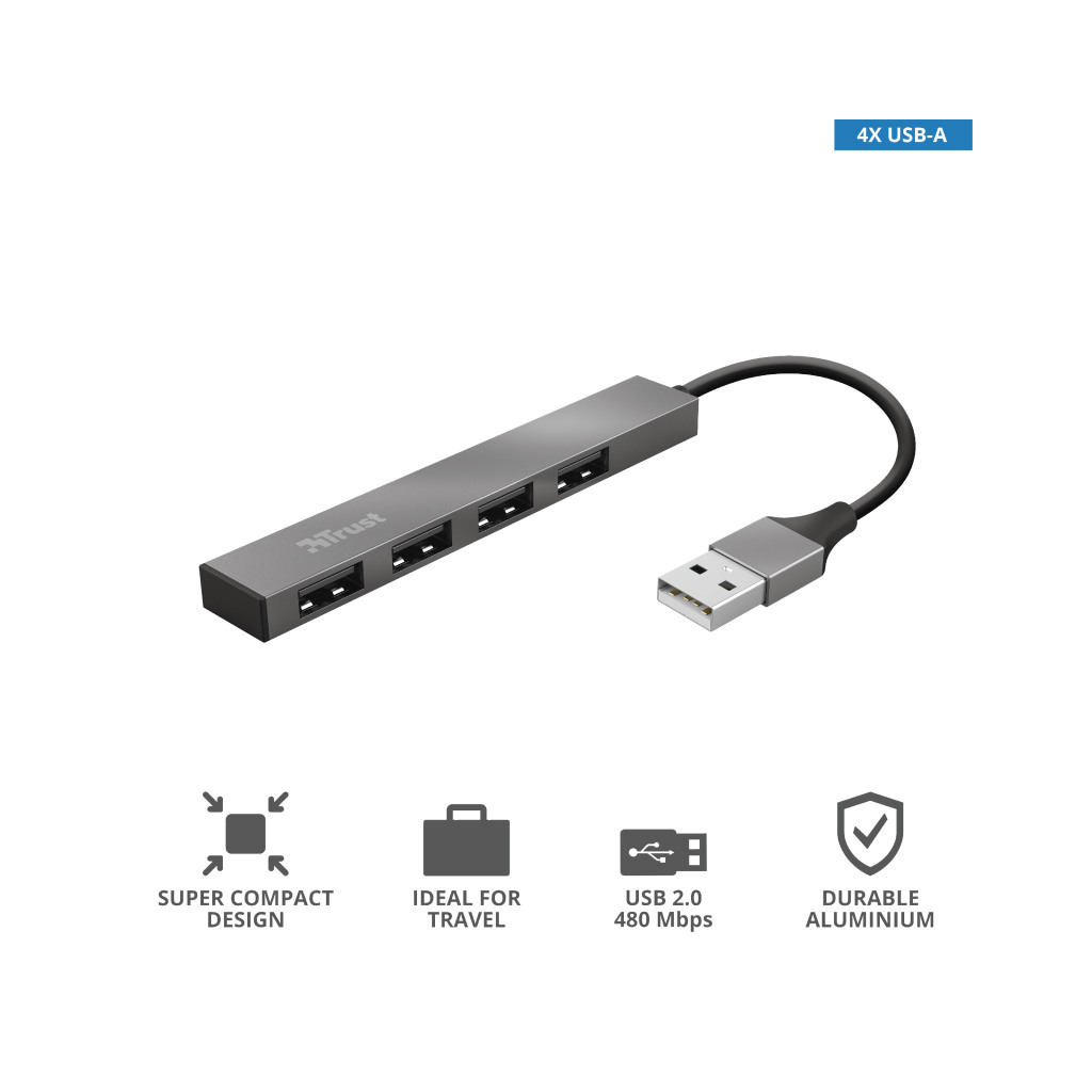 Trust mini hub 4-port USB 2.0 Halyx