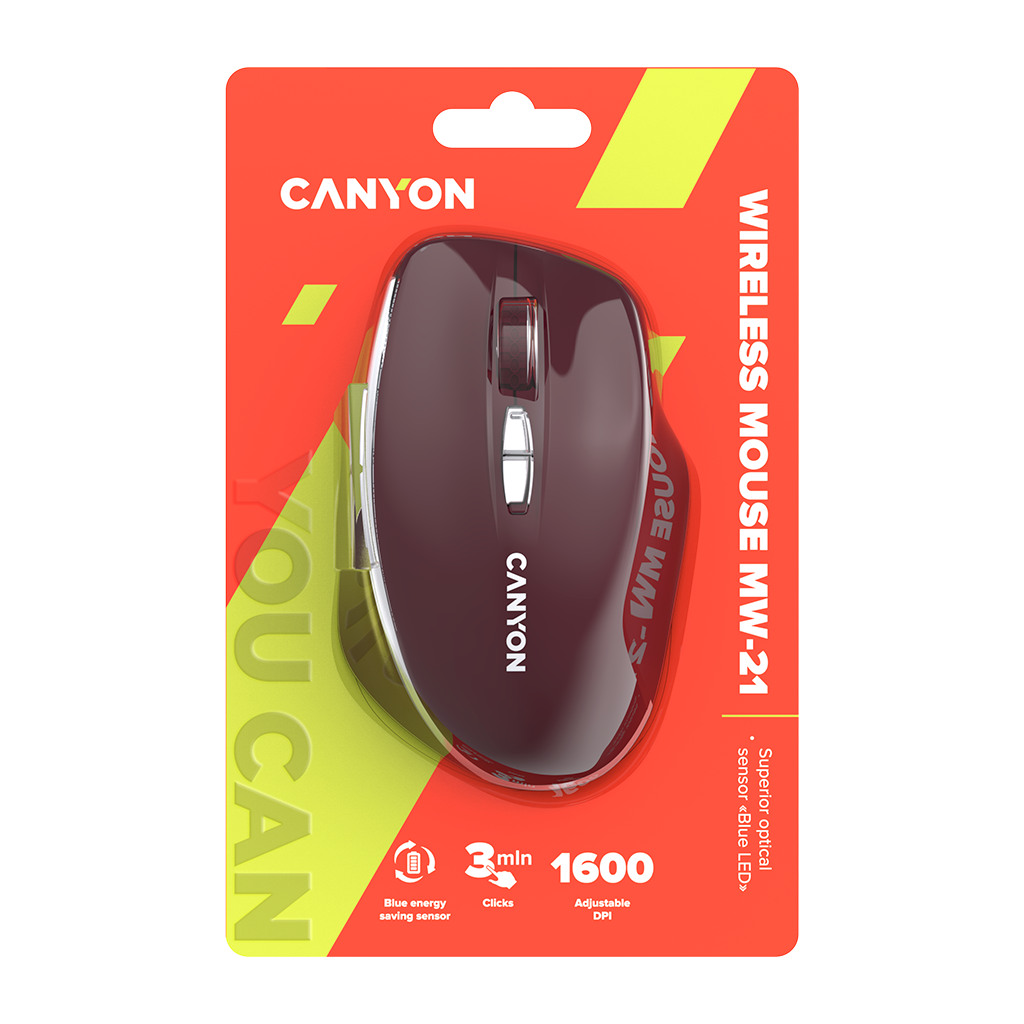 CANYON MW-21 2.4 GHz Wireless mouse with 7 buttons CNS-CMSW21BR - Image 6