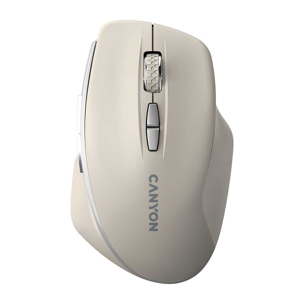 CANYON MW-21 2.4 GHz Wireless mouse with 7 buttons DPI 800/1200/1600 Battery: AAA*2pcsCosmic Latte72*117*41mm 0.075kg