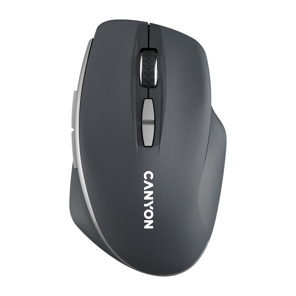 CANYON MW-21 2.4 GHz Wireless mousewith 7 buttons DPI 800/1200/1600 Battery:AAA*2pcsDark gray72*117*41mm 0.075kg