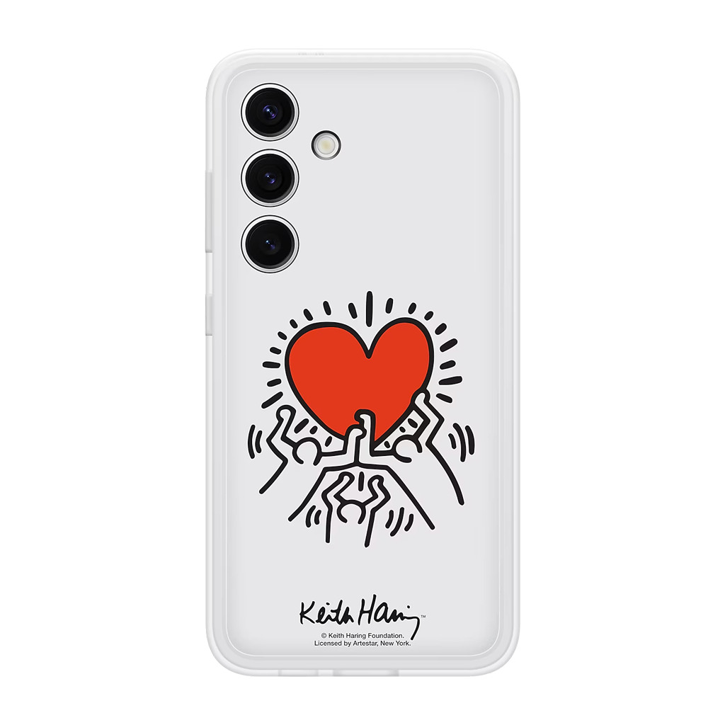 Samsung Galaxy S24 Flipsuit Case White includes White Keith Haring plate