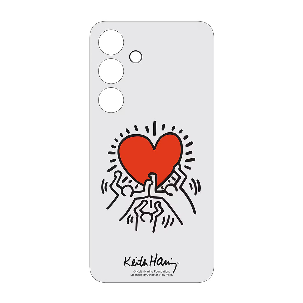 Samsung Galaxy S24 Flipsuit Case White includes White Keith Haring plate - Image 3