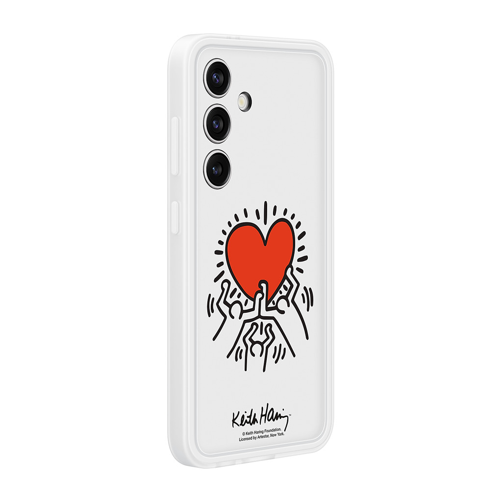 Samsung Galaxy S24 Flipsuit Case White includes White Keith Haring plate - Image 4