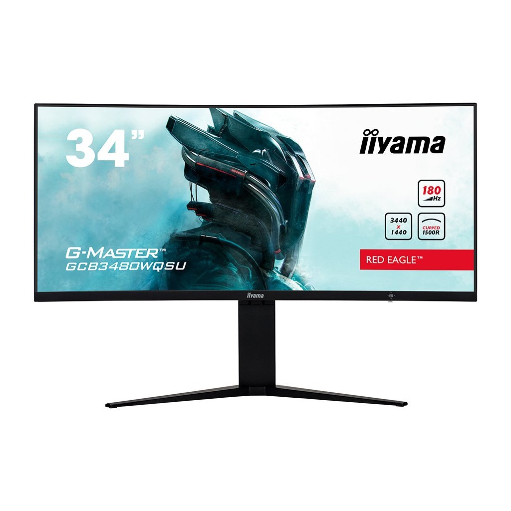 IIYAMA Monitor GCB3480WQSU-B1 Gaming 34" VA Curved 3440 x 1440 180Hz  21:9 0.4ms