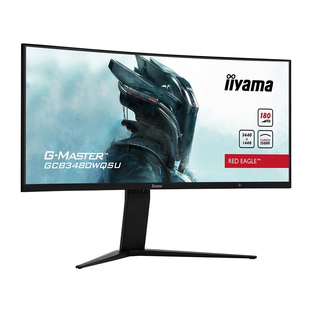 IIYAMA Monitor GCB3480WQSU-B1 Gaming 34" VA Curved 3440 x 1440 180Hz  21:9 0.4ms - Image 2