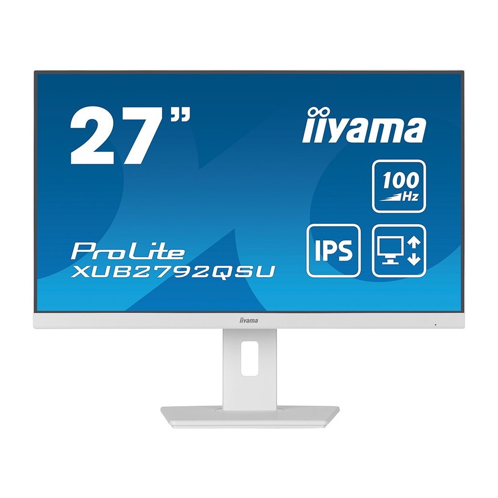 IIYAMA XUB2792QSU-W6 27" LED Monitor - QHD, IPS-panel, FreeSync, Height Adjustable