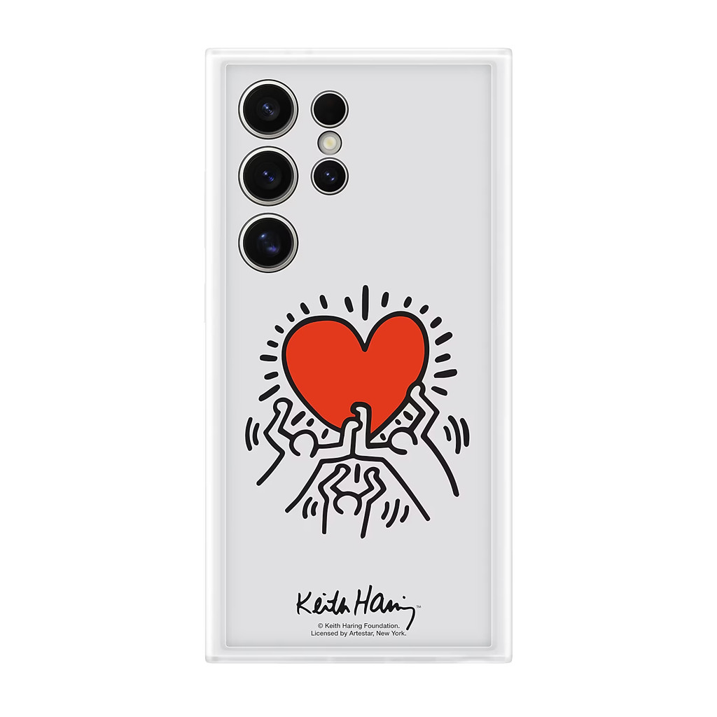 Samsung Galaxy S24 Ultra Flipsuit Case White includes White Keith Haring plate