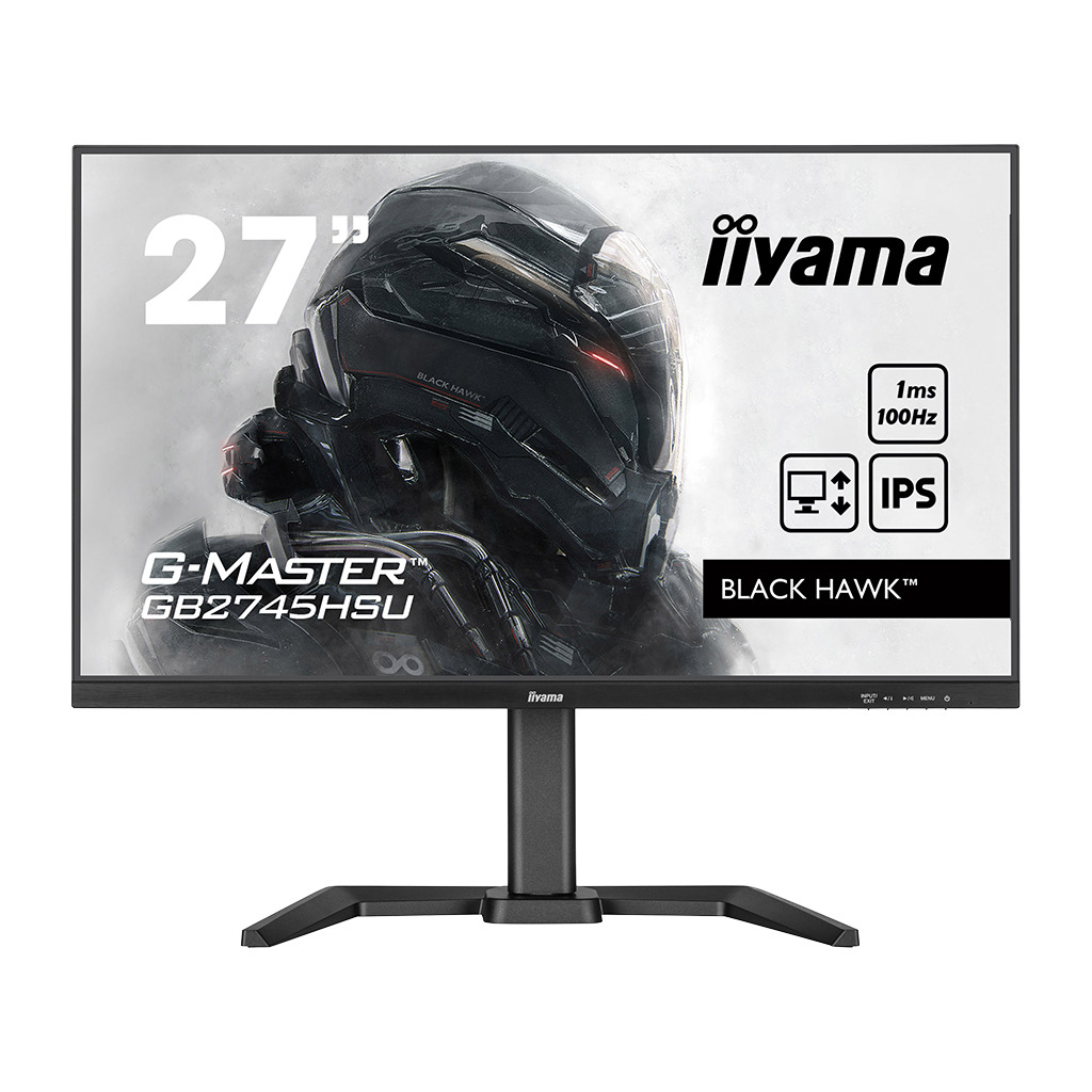 IIYAMA Monitor LED GB2745HSU-B1 G-MASTER 27" 100Hz  1ms Full ERGO HDMI DP USB