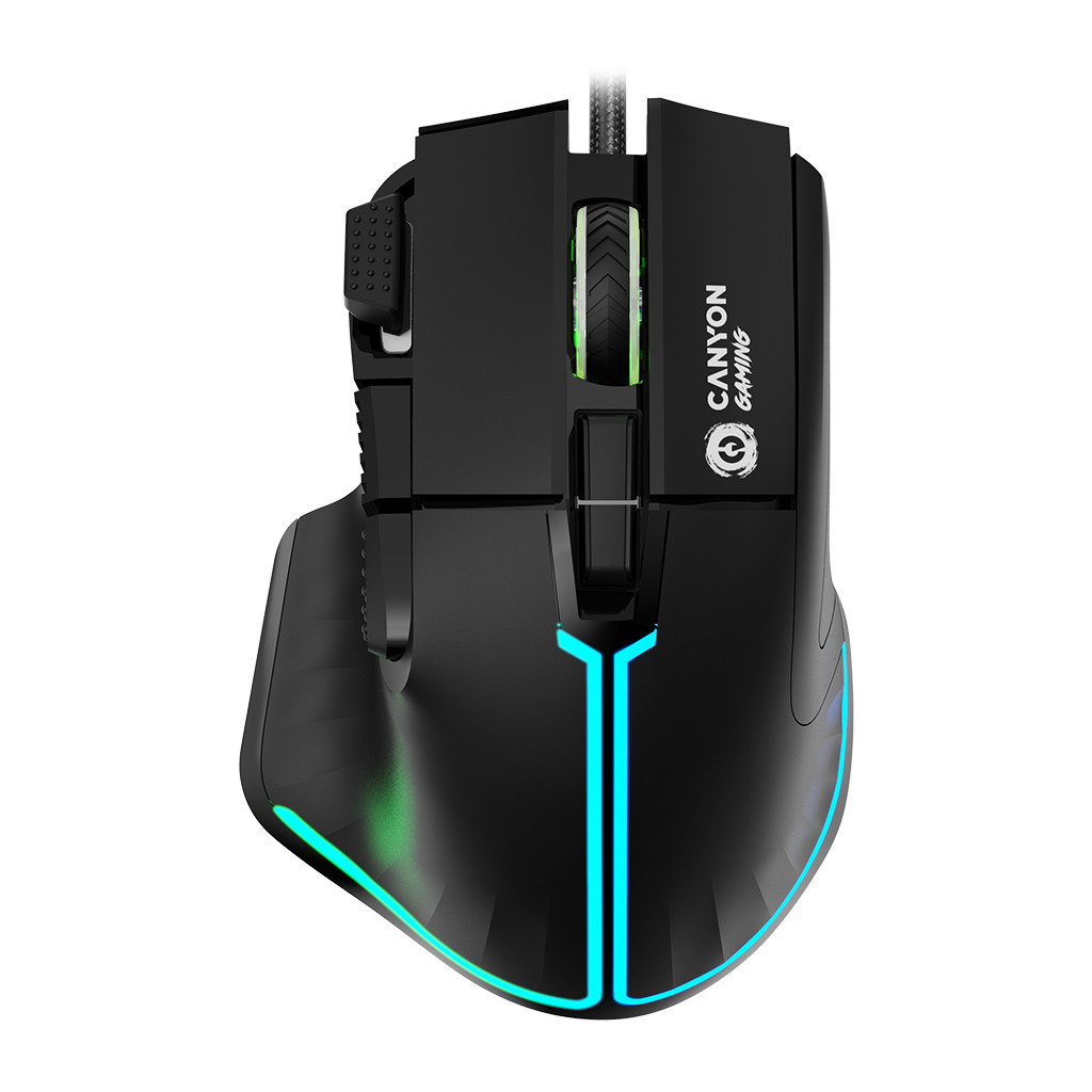 CANYON Fortnax GM-636 9keys Gaming wired mouseSunplus 6662 DPI up to 20000 Huano 5million switch