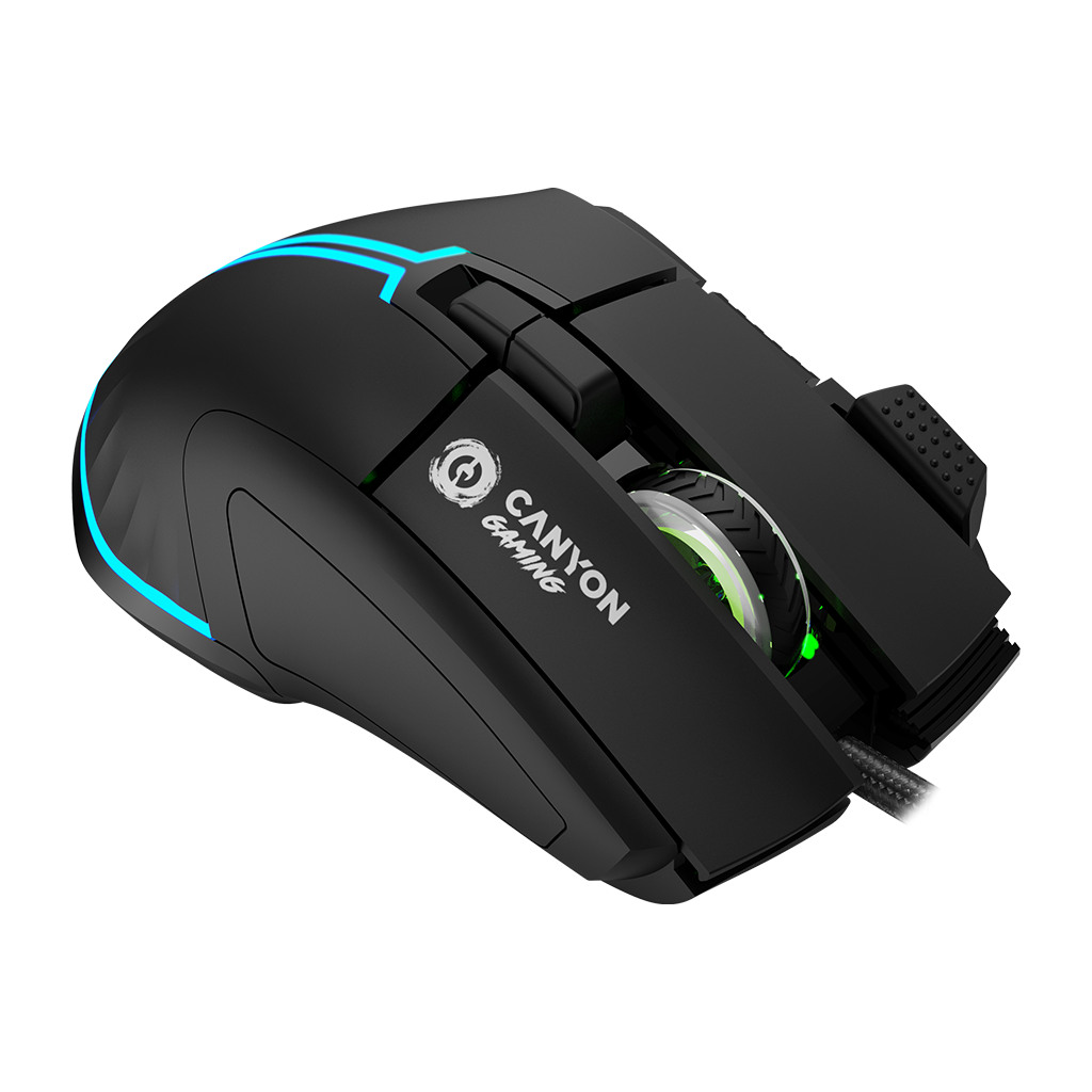 CANYON Fortnax GM-636 9keys Gaming wired mouseSunplus 6662 DPI up to 20000 Huano 5million switch