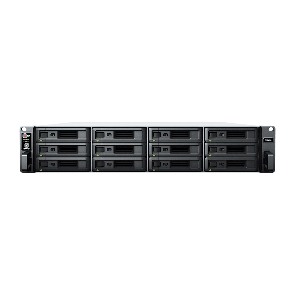 Synology RackStation RS2423+ Rack 2U 12-bay 3.5''/2.5" SATA HDD/SSD AMD Ryzen V1780B 4-core 3.35base/3.6 turboGHz8