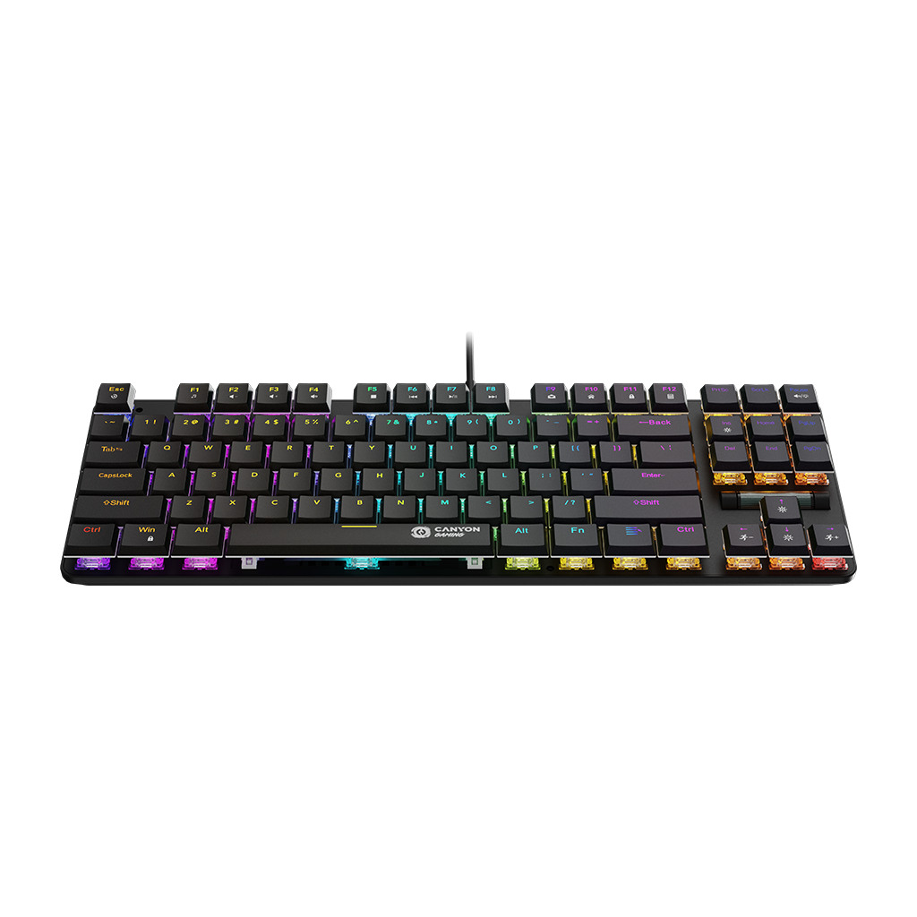 CANYON Cometstrike TKL GK-50 87keys Mechanical keyboard 50million times life with VS11K30A solution GTMX red