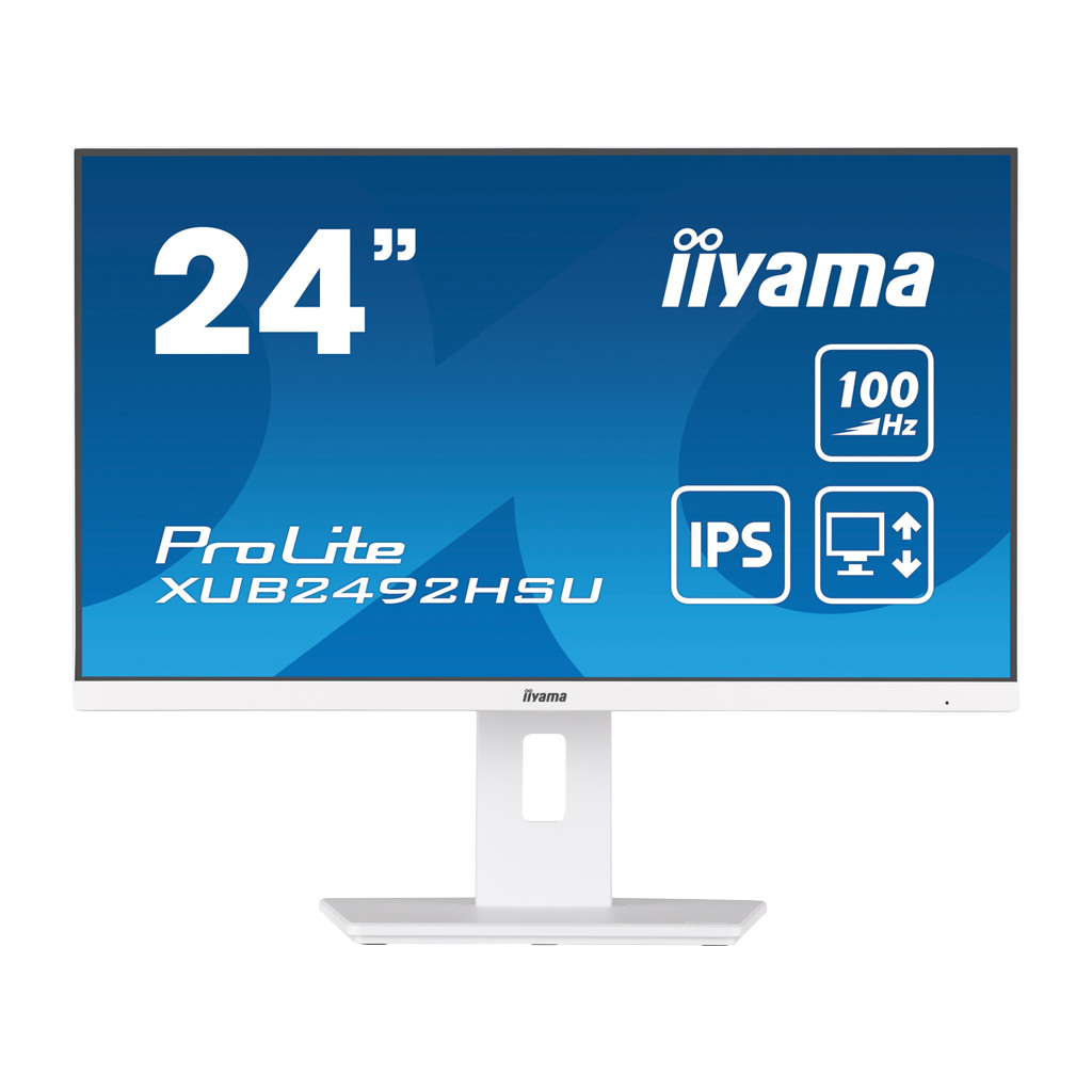 IIYAMA Monitor XUB2492HSU-W6 Bijeli 23.8" IPS 100Hz 16:9 250 cd/m² 1300:1