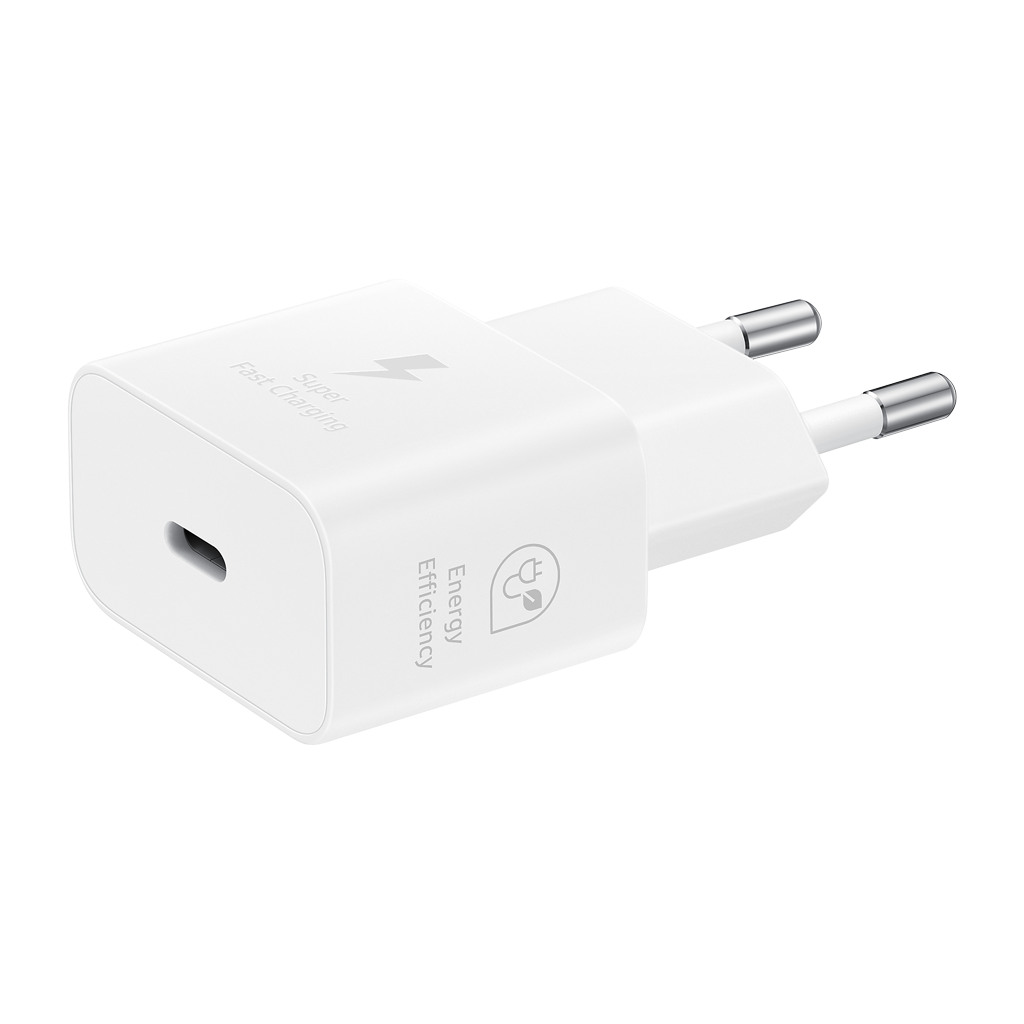 Samsung Brzi USB-C Punjač 25W bijele boje - Brzo punjenje, USB-C priključak, 25W izlazna snaga, kompaktan dizajn - Image 3