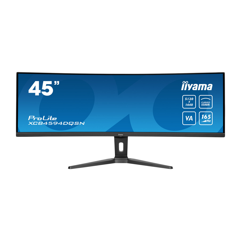 IIYAMA Monitor LED XCB4594DQSN-B1 45’’ Dual QHD, VA, KVM Switch, USB-C 90W Dock