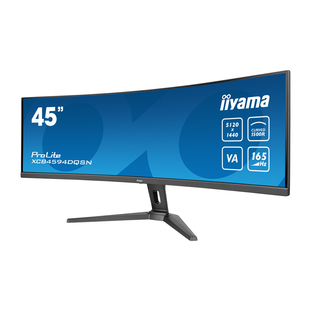 IIYAMA Monitor LED XCB4594DQSN-B1 45’’ Dual QHD, VA, KVM Switch, USB-C 90W Dock