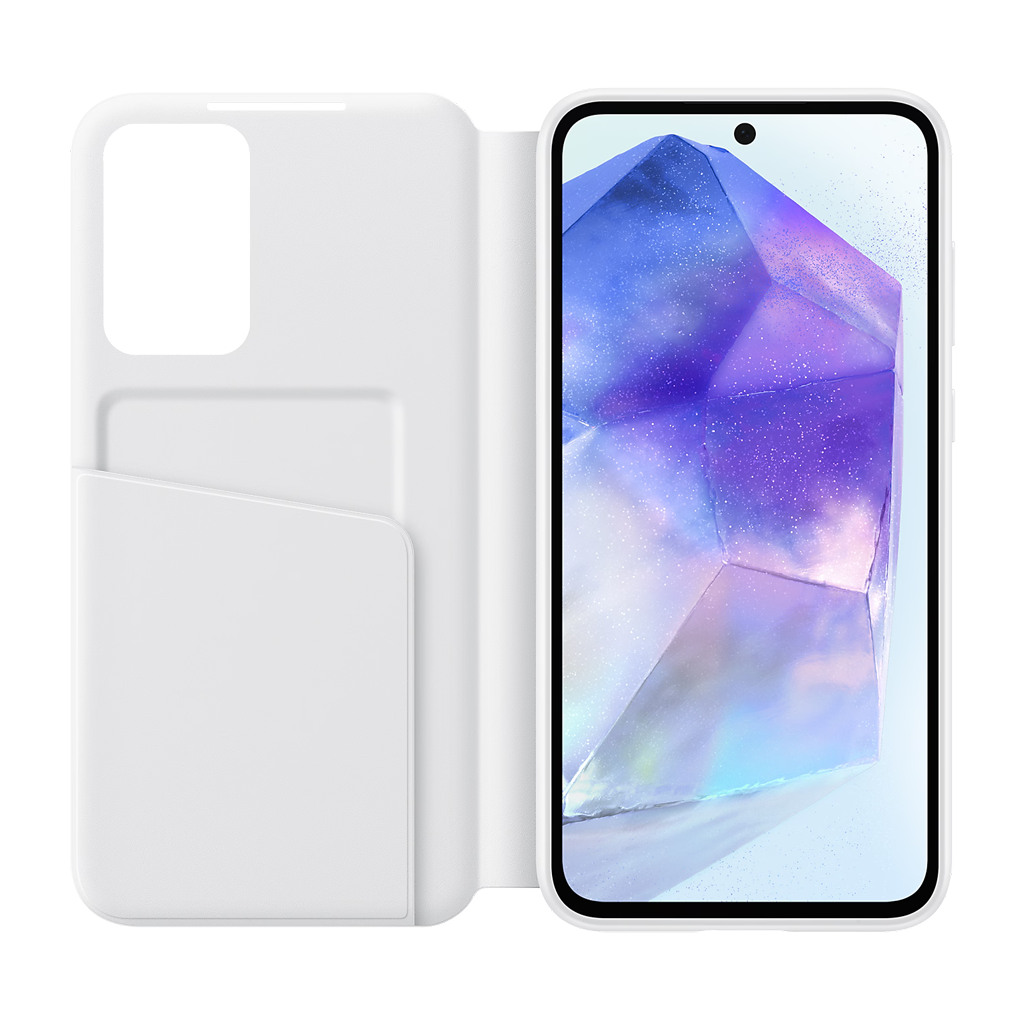 Samsung Galaxy A55 Smart View Wallet Case White - Image 4