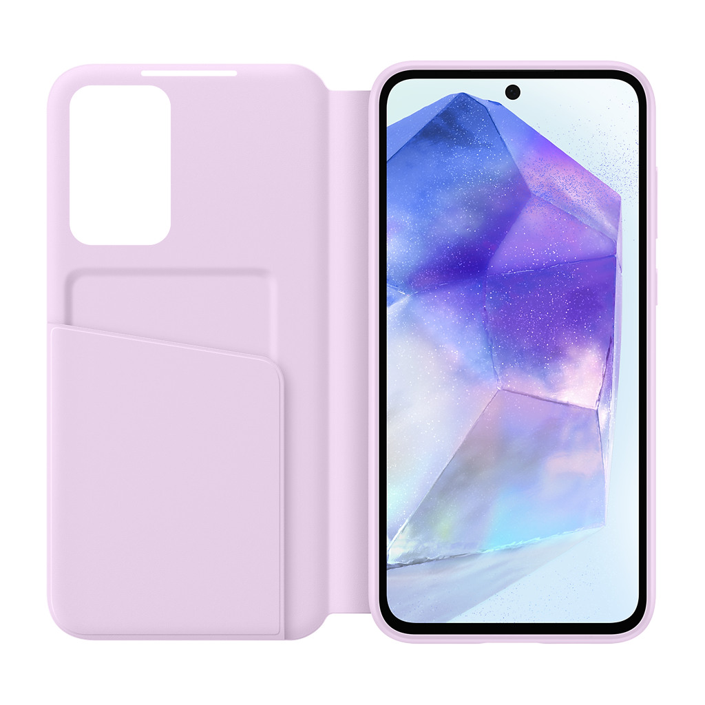 Samsung Galaxy A55 Smart View Wallet Case Lavender - Image 4