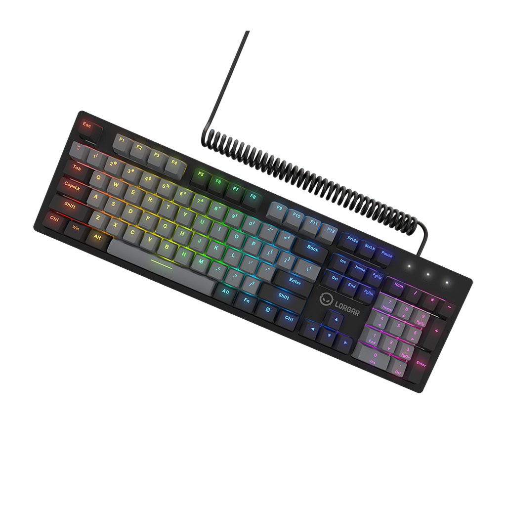 LORGAR Azar 514 Wired mechanical gaming keyboard RGB backlight 1680000 colour variations 18 modes keys - Image 3