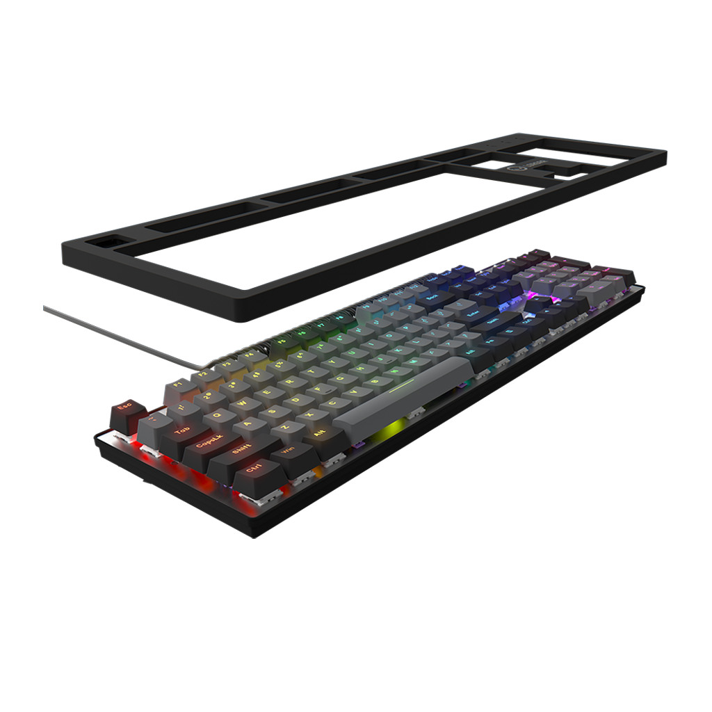 LORGAR Azar 514 Wired mechanical gaming keyboard RGB backlight 1680000 colour variations 18 modes keys - Image 6