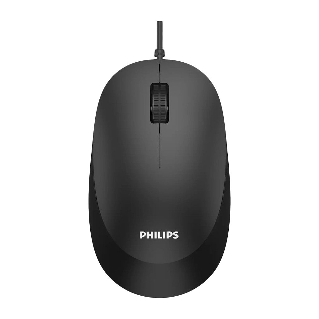 PHILIPS SPK7207BL/00 Wired mouse Up to 1200 DPI Optical Sensor Ergonomic design USB 2.0 1.5