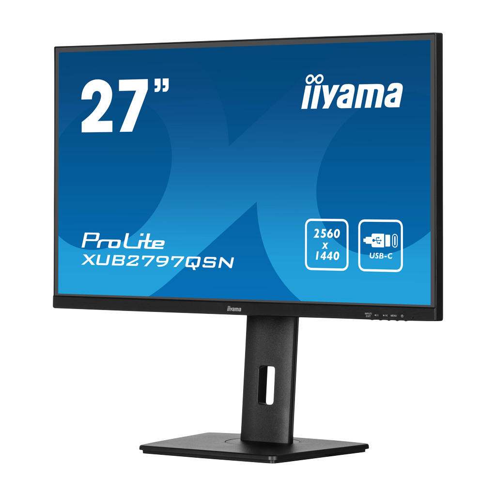 IIYAMA Monitor XUB2797QSN-B1, 27" QHD, 100Hz, IPS, 1ms, HDMI, USB-C, RJ45 - Image 3