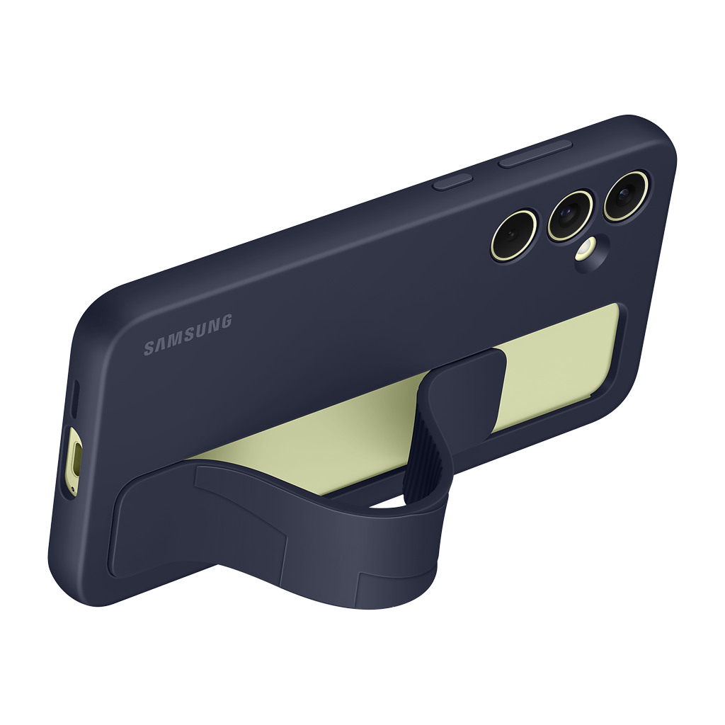 Samsung Galaxy A55 Standing Grip Case Blue Black - Image 3