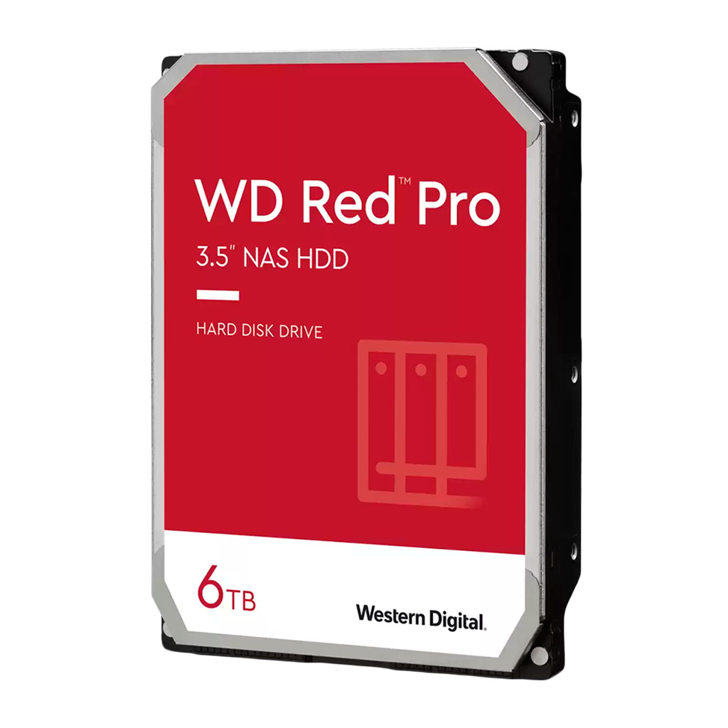 WD Red Pro Desktop HDD 3.5'' 6TB 256MB 7200 RPM SATA 6 Gb/s - Visoke performanse, napredna zaštita podataka, tihi rad, dugotrajnost