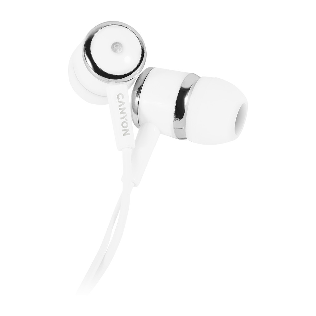 CANYON EPM- 01 Stereo earphones with microphone White cable length 1.2m 23*9*10.5mm0.013kg