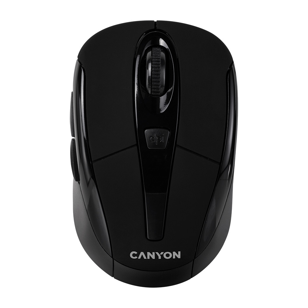 CANYON MSO-W6 2.4GHz wireless optical mouse with 6 buttons DPI 800/1200/1600 Black 92*55*35mm 0.054kg