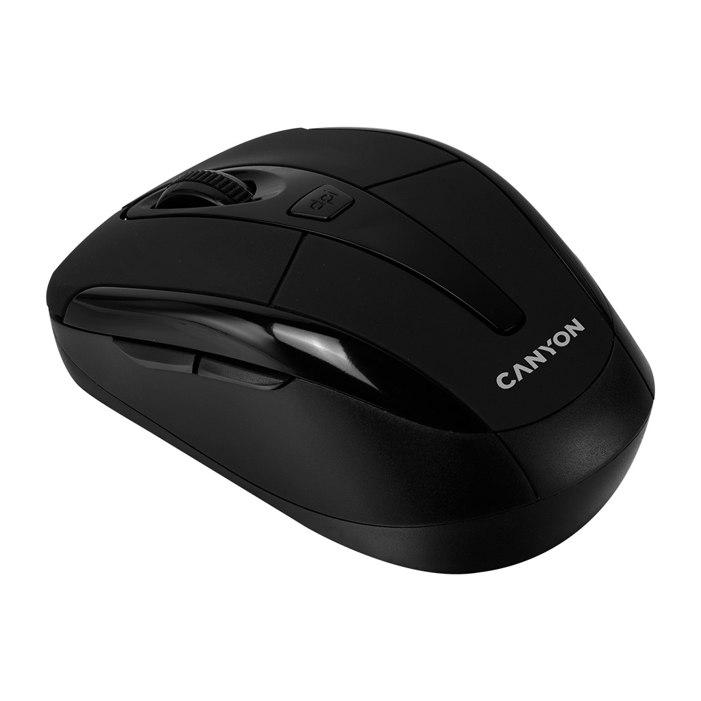 CANYON MSO-W6 2.4GHz wireless optical mouse with 6 buttons DPI 800/1200/1600 Black 92*55*35mm 0.054kg - Image 2