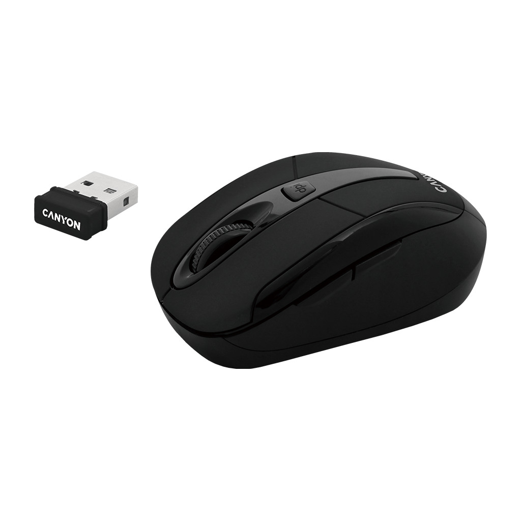 CANYON MSO-W6 2.4GHz wireless optical mouse with 6 buttons DPI 800/1200/1600 Black 92*55*35mm 0.054kg - Image 4