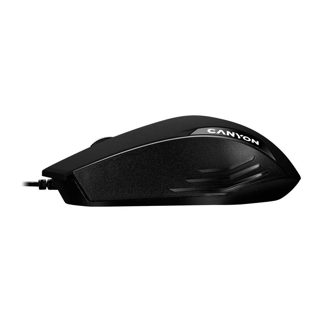 CANYON CM-02 wired optical Mouse with 3 buttons DPI 1000 Black cable length 1.25m 120*70*35mm - Image 3