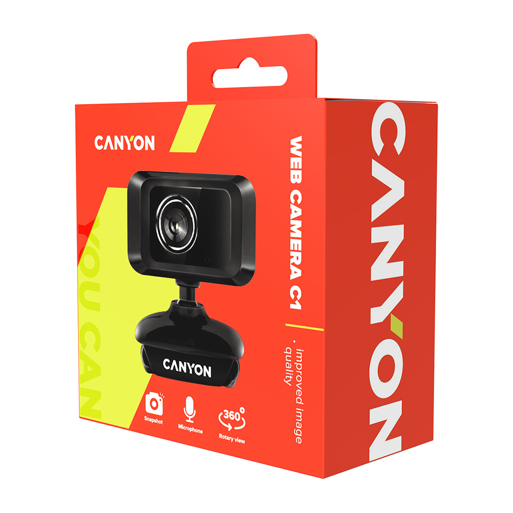 CANYON C1 Enhanced 1.3 Megapixels resolution webcam with USB2.0 connector viewing angle 40° cable length - Image 3