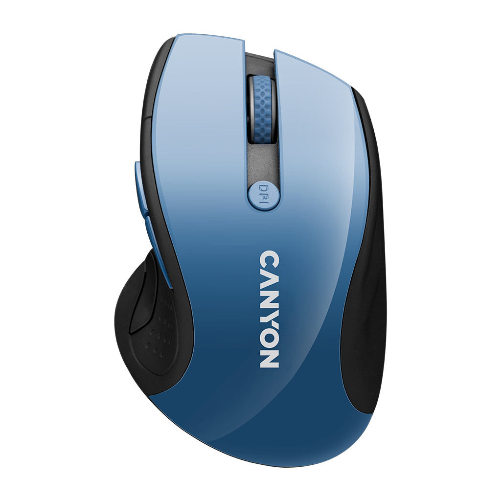 CANYON MW-01 2.4GHz wireless mouse with 6 buttons optical tracking - blue LED DPI 1000/1200/1600