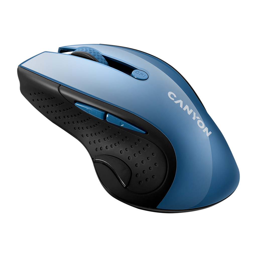 CANYON MW-01 2.4GHz wireless mouse with 6 buttons optical tracking - blue LED DPI 1000/1200/1600 - Image 2