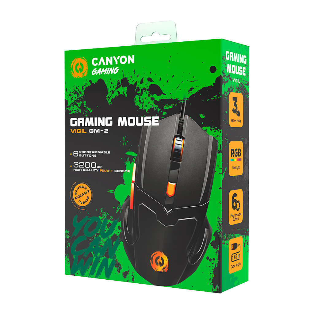 CANYON Vigil GM-2 Optical Gaming Mouse with 6 programmable buttons Pixart optical sensor 4 levels - Image 6