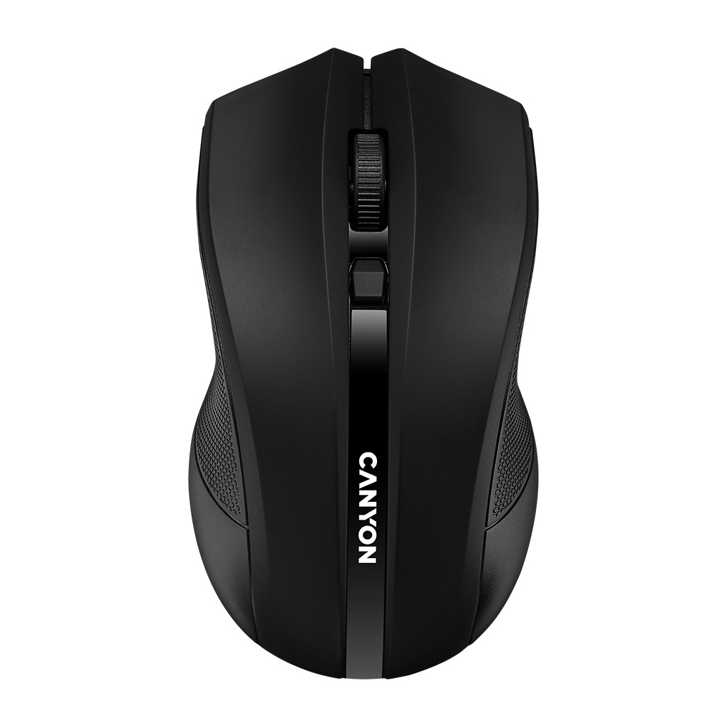 CANYON MW-5 2.4GHz wireless Optical Mouse with 4 buttons DPI 800/1200/1600 Black 122*69*40mm 0.067kg