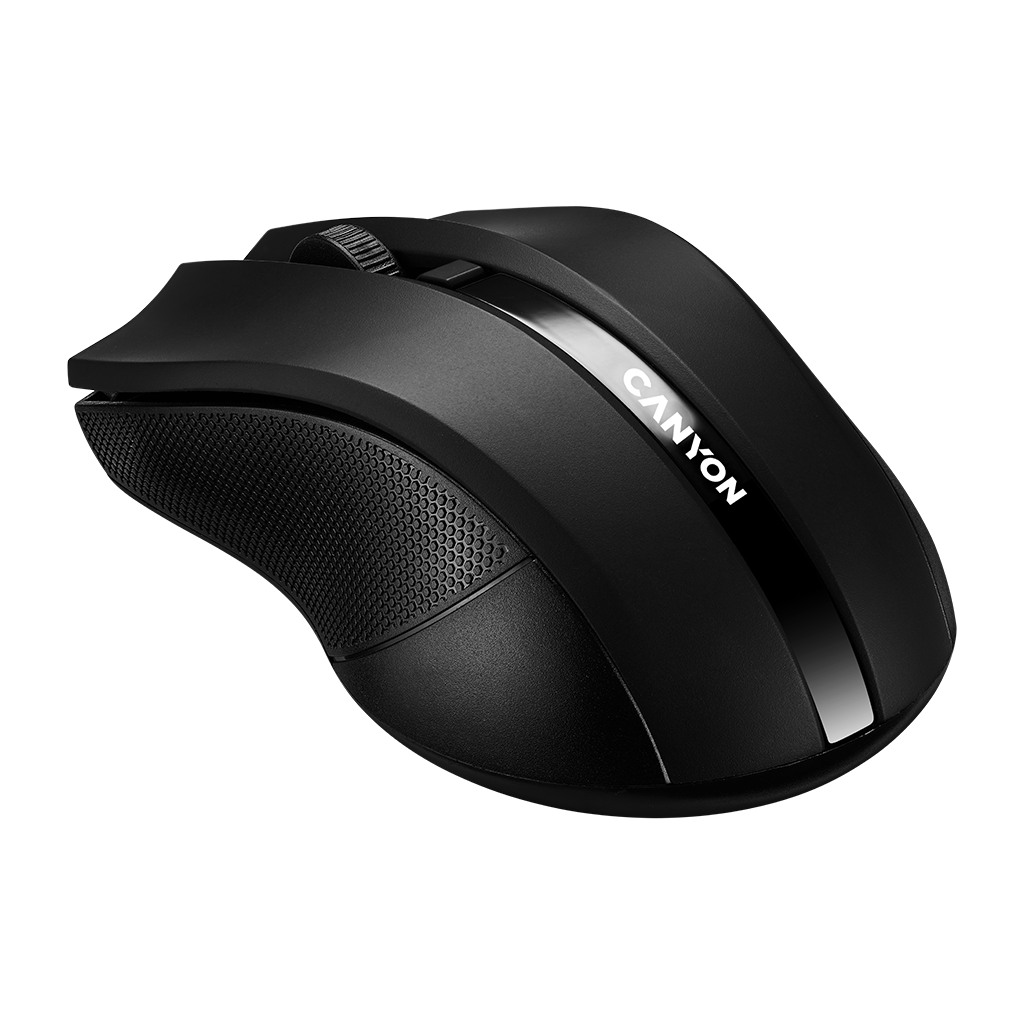 CANYON MW-5 2.4GHz wireless Optical Mouse with 4 buttons DPI 800/1200/1600 Black 122*69*40mm 0.067kg - Image 2