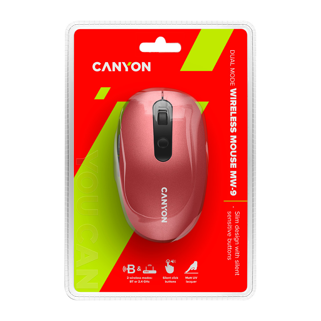 CANYON MW-9 2 in 1 Wireless optical mouse with 6 buttons DPI 800/1000/1200/1500 2 modeBT/ - Image 5