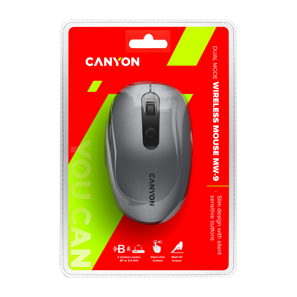 CANYON MW-9 2 in 1 Wireless optical mouse with 6 buttons DPI 800/1000/1200/1500 2 modeBT/ - Image 5