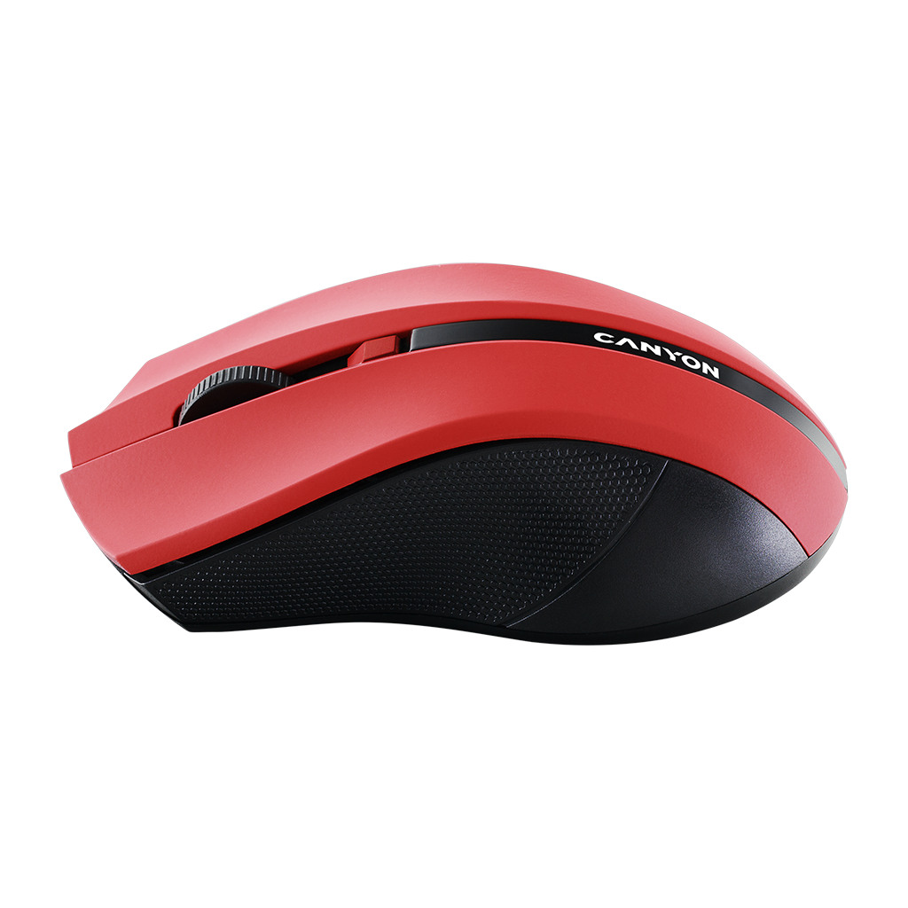 CANYON MW-5 2.4GHz wireless Optical Mouse with 4 buttons DPI 800/1200/1600 Red 122*69*40mm 0.067kg - Image 3