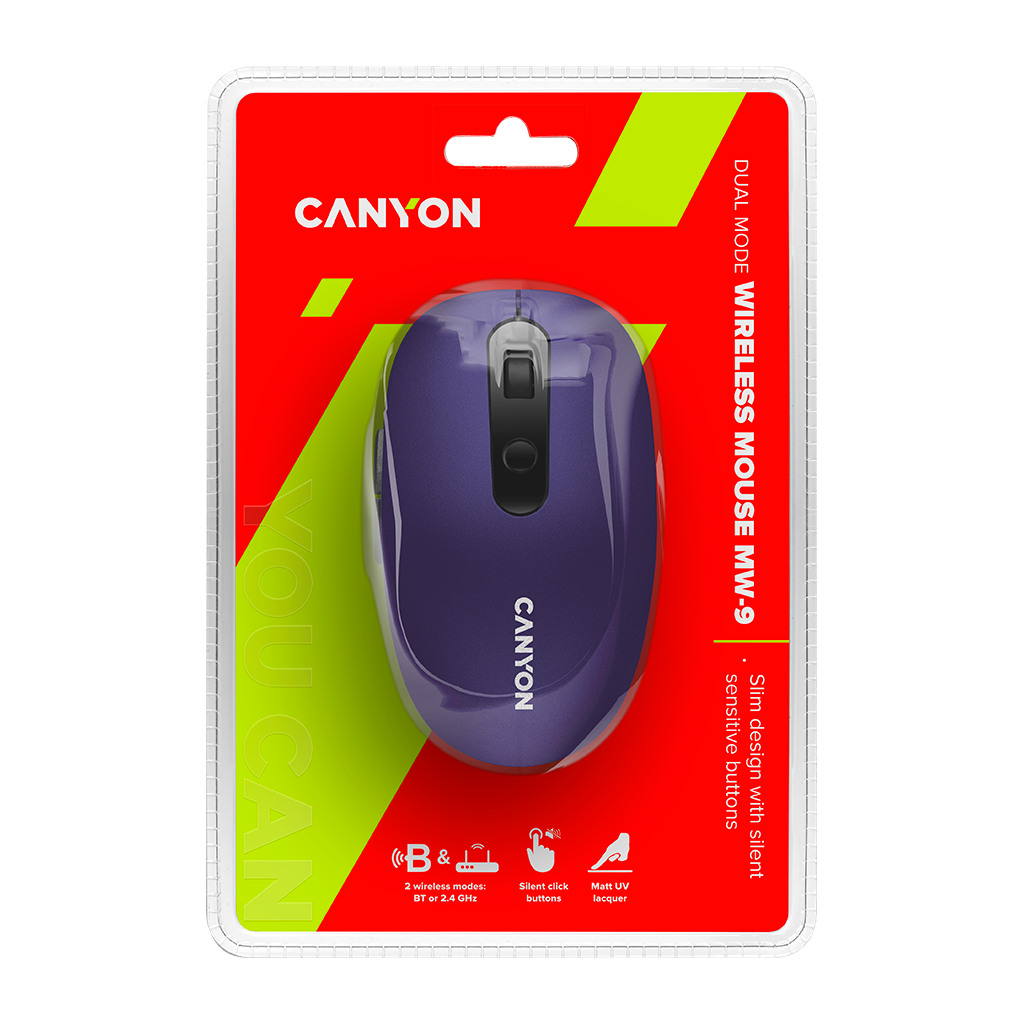 CANYON MW-9 2 in 1 Wireless optical mouse with 6 buttons DPI 800/1000/1200/1500 2 modeBT/ - Image 5