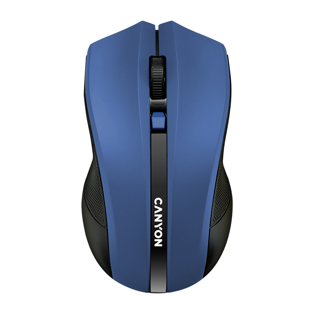 CANYON MW-5 2.4GHz wireless Optical Mouse with 4 buttons DPI 800/1200/1600 Blue 122*69*40mm 0.067kg