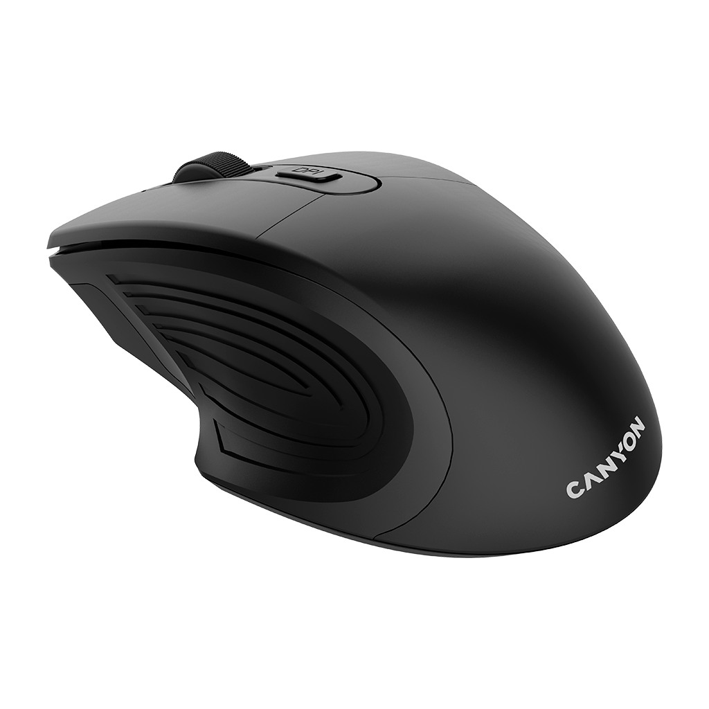 CANYON MW-15 2.4GHz Wireless Optical Mouse with 4 buttons DPI 800/1200/1600 Black 115*77*38mm 0.064kg - Image 2