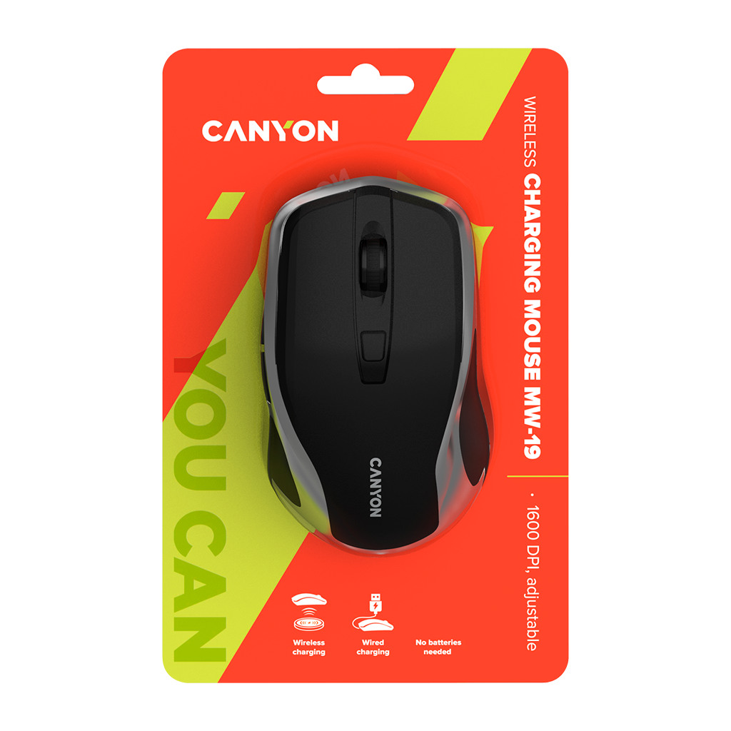 CANYON MW-19 2.4GHz Wireless Rechargeable Mouse with Pixart sensor 6keys Silent switch for right/left keysDPI: - Image 5