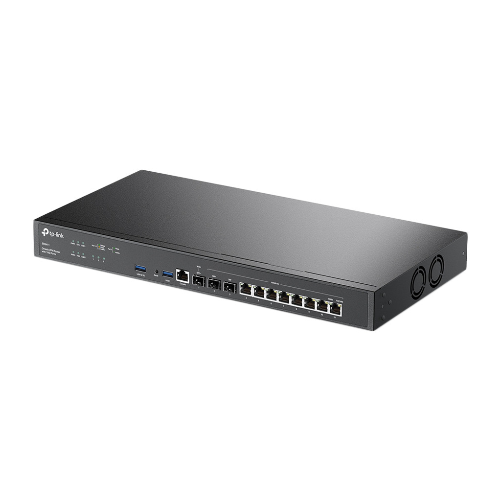 TP-Link ER8411 Omada VPN Router with 10G Ports 1× 10G SFP+ WAN Port1× 10G SFP+ - Image 2