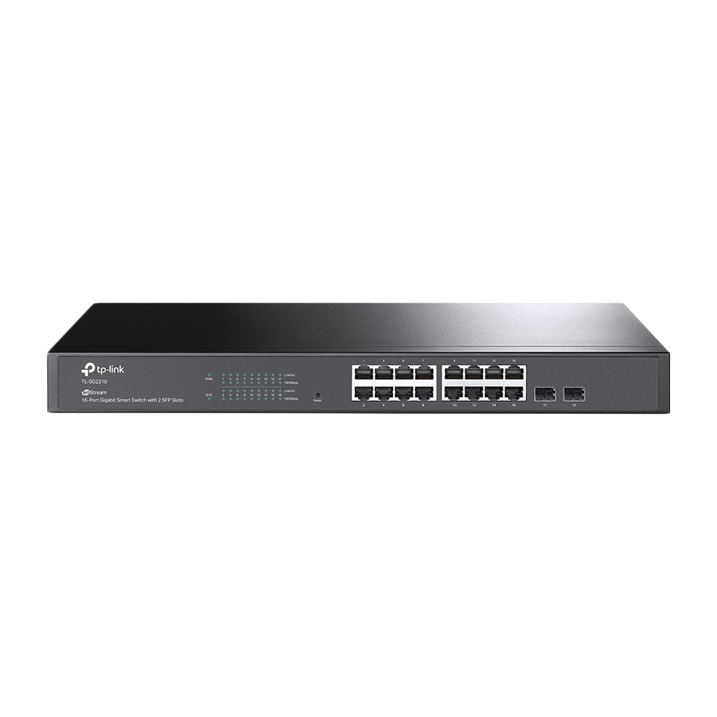 TP-Link SG2218 Omada 16-Port Gigabit Smart Switch with 2 SFP Slots 16×G RJ45 ports and