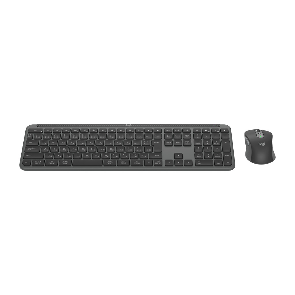 LOGITECH Signature Slim Combo MK950 – Bežična Tastatura i Miš, US International, 2.4GHz/BT, Graphite - Image 2